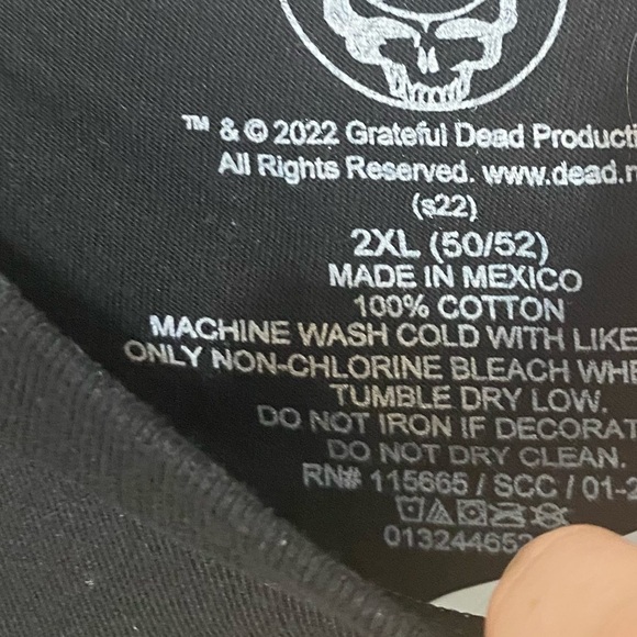 The Grateful Dead T-shirt NWT 2X Men’s Short Sleeve Band Music - Picture 3 of 6